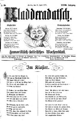 Kladderadatsch Sonntag 18. April 1875