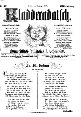 Kladderadatsch Sonntag 29. August 1875
