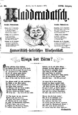 Kladderadatsch Sonntag 12. September 1875