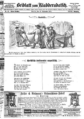 Kladderadatsch Sonntag 19. September 1875