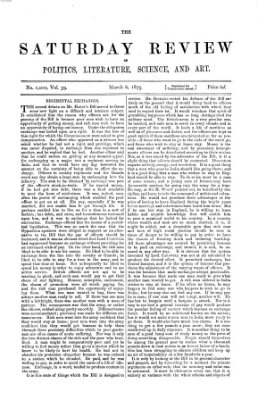Saturday review Samstag 6. März 1875