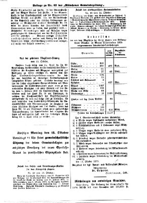 Münchener Gemeinde-Zeitung Sonntag 17. Oktober 1875
