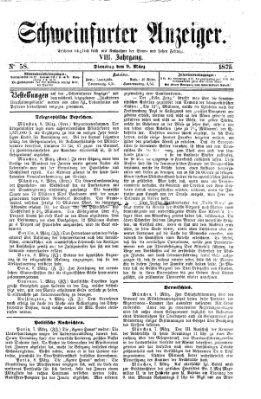Schweinfurter Anzeiger Dienstag 9. März 1875