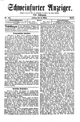 Schweinfurter Anzeiger Freitag 12. März 1875