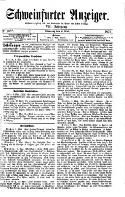 Schweinfurter Anzeiger Dienstag 4. Mai 1875