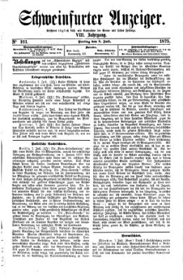 Schweinfurter Anzeiger Freitag 9. Juli 1875
