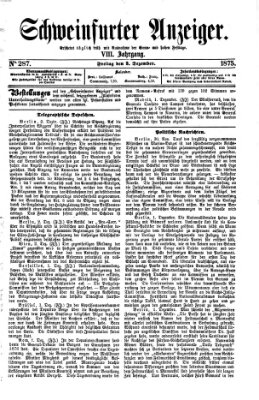 Schweinfurter Anzeiger Freitag 3. Dezember 1875