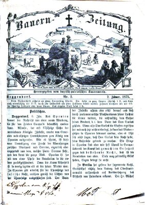 Bauern-Zeitung Donnerstag 7. Januar 1875