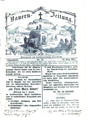 Bauern-Zeitung Donnerstag 12. August 1875