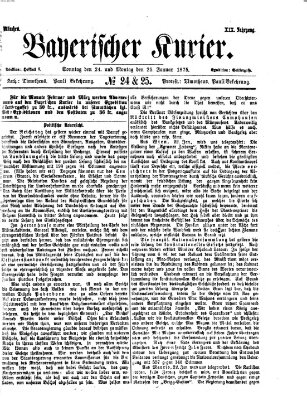 Bayerischer Kurier Sonntag 24. Januar 1875