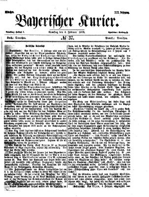 Bayerischer Kurier Samstag 6. Februar 1875