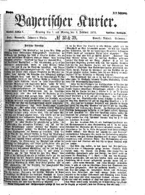 Bayerischer Kurier Sonntag 7. Februar 1875