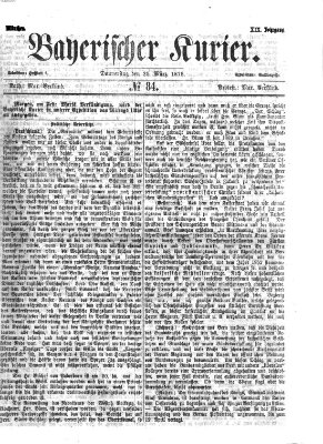 Bayerischer Kurier Donnerstag 25. März 1875
