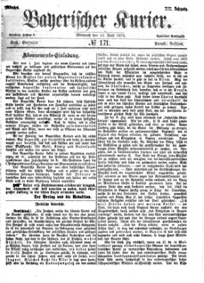 Bayerischer Kurier Mittwoch 23. Juni 1875