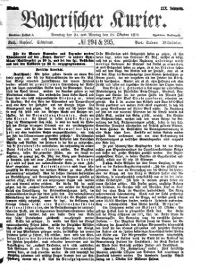 Bayerischer Kurier Sonntag 24. Oktober 1875