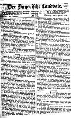 Der Bayerische Landbote Sonntag 7. Februar 1875