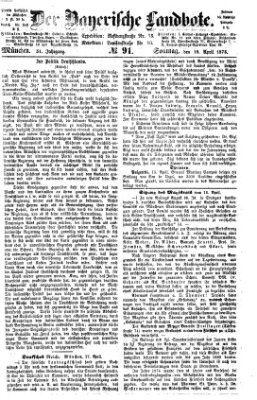 Der Bayerische Landbote Sonntag 18. April 1875