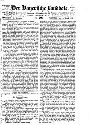 Der Bayerische Landbote Dienstag 31. August 1875