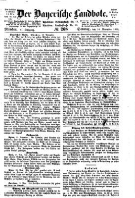 Der Bayerische Landbote Sonntag 14. November 1875