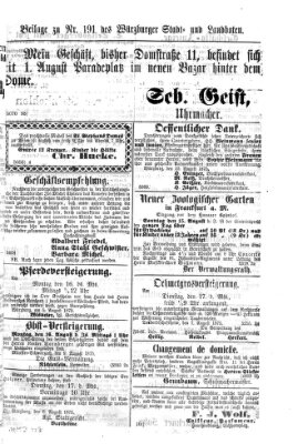 Würzburger Stadt- und Landbote Donnerstag 12. August 1875