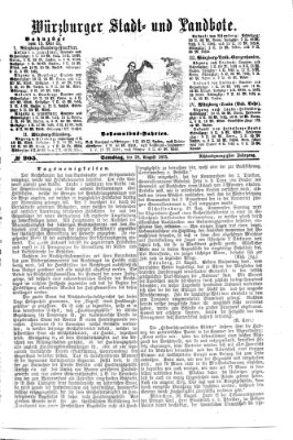 Würzburger Stadt- und Landbote Samstag 28. August 1875