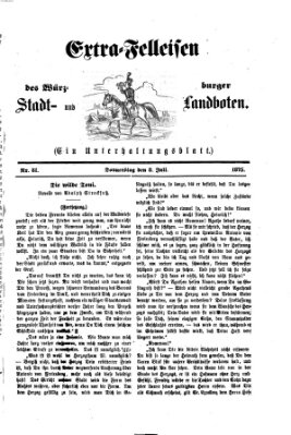 Extra-Felleisen (Würzburger Stadt- und Landbote) Donnerstag 8. Juli 1875