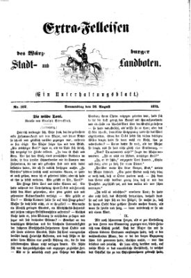 Extra-Felleisen (Würzburger Stadt- und Landbote) Donnerstag 26. August 1875