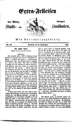 Extra-Felleisen (Würzburger Stadt- und Landbote) Sonntag 19. September 1875