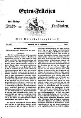 Extra-Felleisen (Würzburger Stadt- und Landbote) Sonntag 19. Dezember 1875