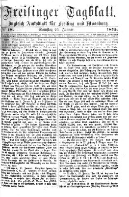Freisinger Tagblatt (Freisinger Wochenblatt) Samstag 23. Januar 1875