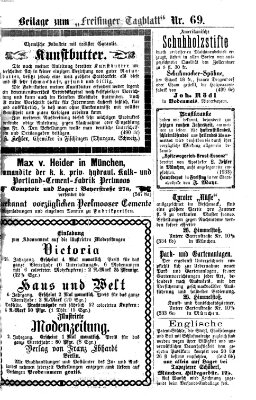 Freisinger Tagblatt (Freisinger Wochenblatt) Samstag 27. März 1875