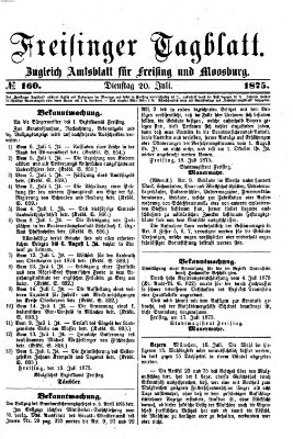 Freisinger Tagblatt (Freisinger Wochenblatt) Dienstag 20. Juli 1875