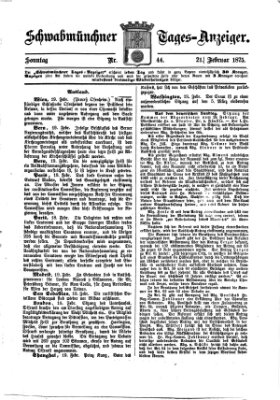 Schwabmünchner Tages-Anzeiger Sonntag 21. Februar 1875