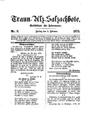 Traun-Alz-Salzachbote Freitag 5. Februar 1875