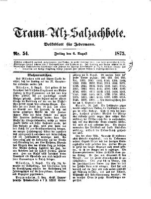 Traun-Alz-Salzachbote Freitag 6. August 1875
