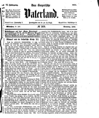 Das bayerische Vaterland Sonntag 25. Juli 1875