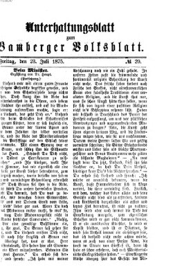 Bamberger Volksblatt Freitag 23. Juli 1875