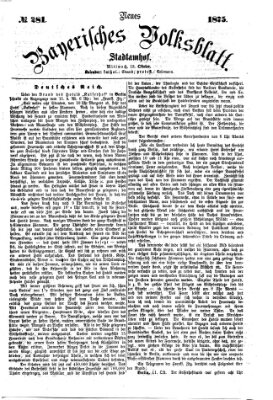 Neues bayerisches Volksblatt Mittwoch 13. Oktober 1875