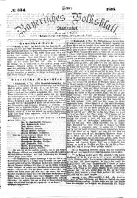 Neues bayerisches Volksblatt Sonntag 5. Dezember 1875