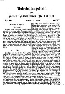 Neues bayerisches Volksblatt Montag 23. August 1875
