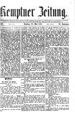 Kemptner Zeitung Samstag 22. Mai 1875