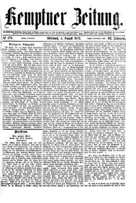 Kemptner Zeitung Mittwoch 4. August 1875