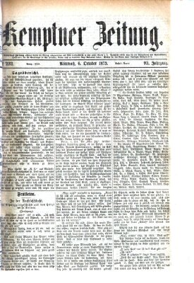 Kemptner Zeitung Mittwoch 6. Oktober 1875