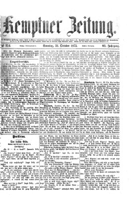 Kemptner Zeitung Sonntag 31. Oktober 1875