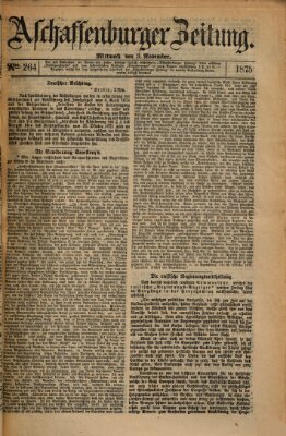Aschaffenburger Zeitung Mittwoch 3. November 1875