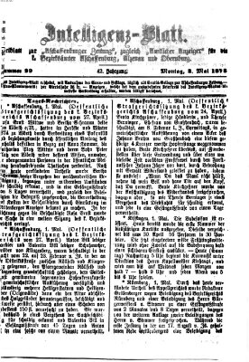 Aschaffenburger Zeitung Montag 3. Mai 1875