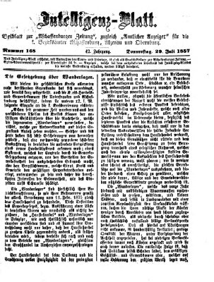 Aschaffenburger Zeitung Donnerstag 29. Juli 1875