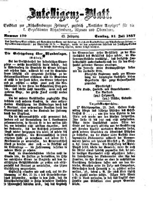 Aschaffenburger Zeitung Samstag 31. Juli 1875