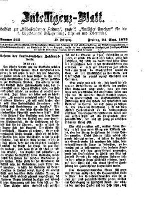 Aschaffenburger Zeitung Freitag 24. September 1875