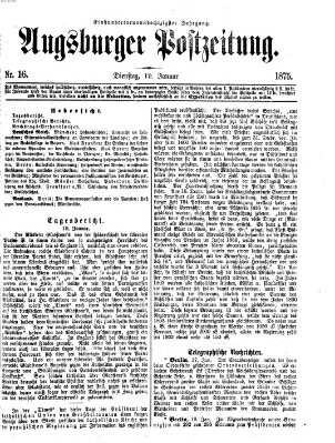 Augsburger Postzeitung Dienstag 19. Januar 1875